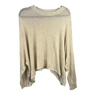 Joah Brown Relaxed Fit Slouchy‎ Sweater Oatmeal OSLightweight Dolman Sleeve
